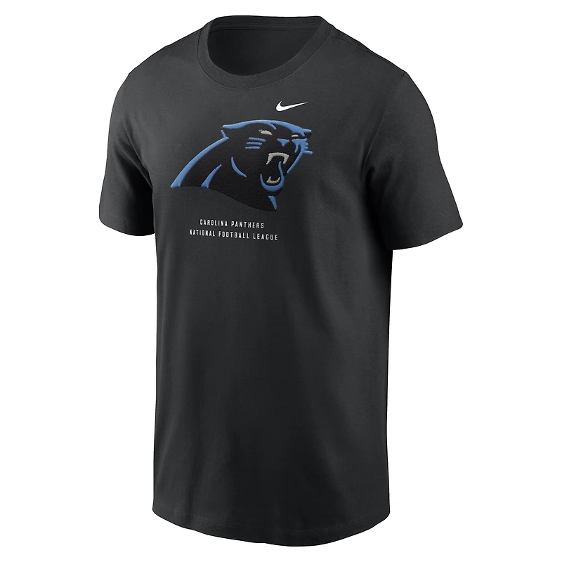 T-shirt Nike Essential noir pour homme, Carolina Panthers