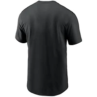 T-shirt Nike noir pour homme avec inscription Hometown Local des Carolina Panthers