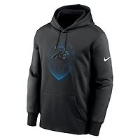 Sweat à capuche Nike Black Carolina Panthers Icon Performance pour homme