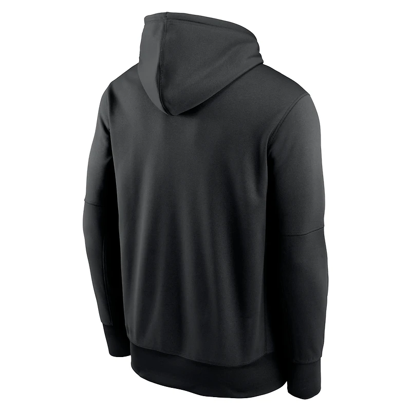 Sweat à capuche Nike Black Carolina Panthers Icon Performance pour homme