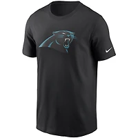 T-shirt à logo principal des Panthers de la Caroline Nike pour homme, noir