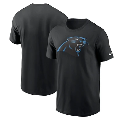 T-shirt à logo principal des Panthers de la Caroline Nike pour homme, noir