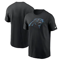 T-shirt à logo principal des Panthers de la Caroline Nike pour homme, noir