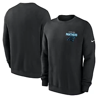 Sweat-shirt en molleton Nike noir Carolina Panthers Primetime Club pour homme