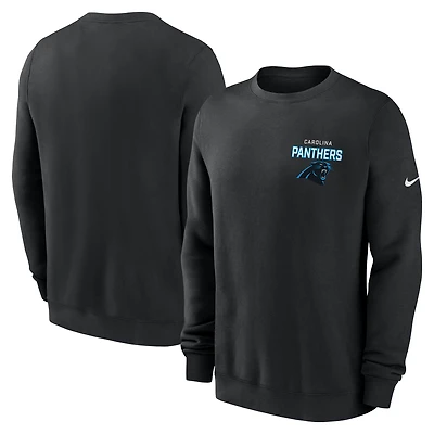 Sweat-shirt en molleton Nike noir Carolina Panthers Primetime Club pour homme