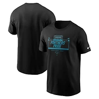 T-shirt Nike noir pour homme, motif Carolina Panthers Primetime Local Essential