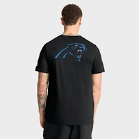 Men's Nike Black Carolina Panthers Rewind Front and Back Hit Essential T-Shirt