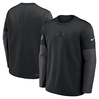 T-shirt Nike noir à manches longues Therma-FIT pour homme