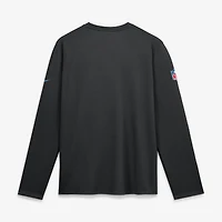 Men's Nike  Black Carolina Panthers Sideline Coaches UV Dri-FIT Long Sleeve Shirt