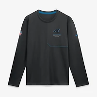 Men's Nike  Black Carolina Panthers Sideline Coaches UV Dri-FIT Long Sleeve Shirt