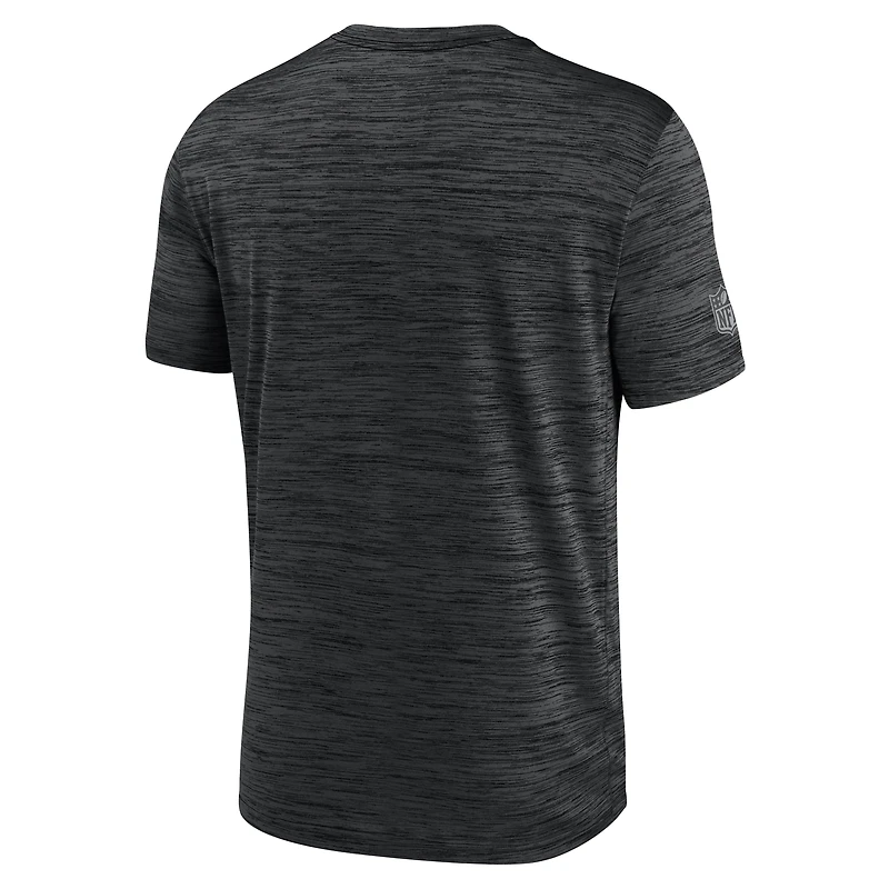 T-shirt Nike Black Carolina Panthers Sideline Double Covered Dri-FIT Velocity pour homme