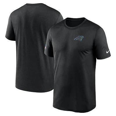 Men's Nike Black Carolina Panthers Sideline Legend Small Logo Dri-FIT T-Shirt