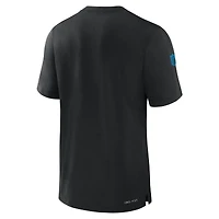 Men's Nike Black Carolina Panthers Sideline Player Performance T-Shirt