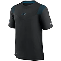 T-shirt Nike Black Carolina Panthers Sideline Player UV Performance pour homme
