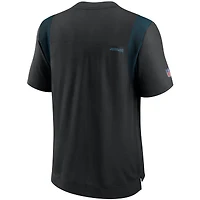 T-shirt Nike Black Carolina Panthers Sideline Player UV Performance pour homme