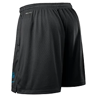Men's Nike Black Carolina Panthers Sideline Reversible Dri-FIT Shorts