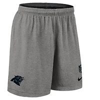 Men's Nike Black Carolina Panthers Sideline Reversible Dri-FIT Shorts
