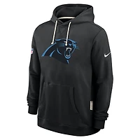 Sweat à capuche Nike noir Carolina Panthers Sideline Standard Issue Initial Home Dri-FIT pour homme