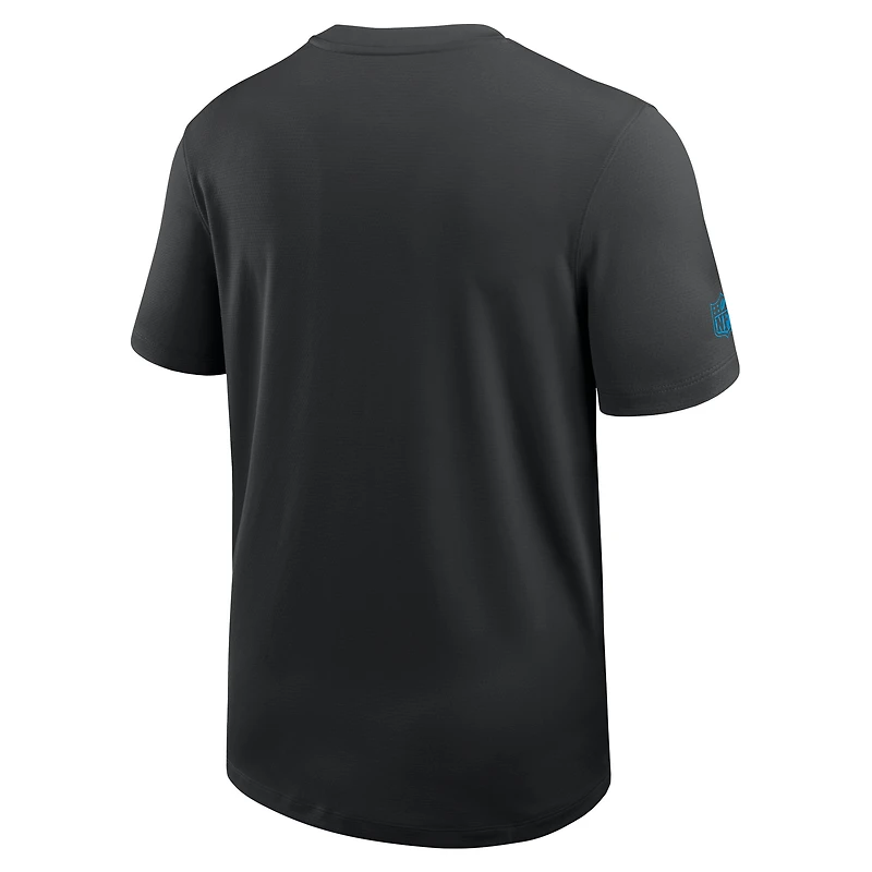 T-shirt Nike Performance noir pour homme, coupe-vent, Carolina Panthers