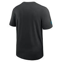 T-shirt Nike Performance noir pour homme, coupe-vent, Carolina Panthers