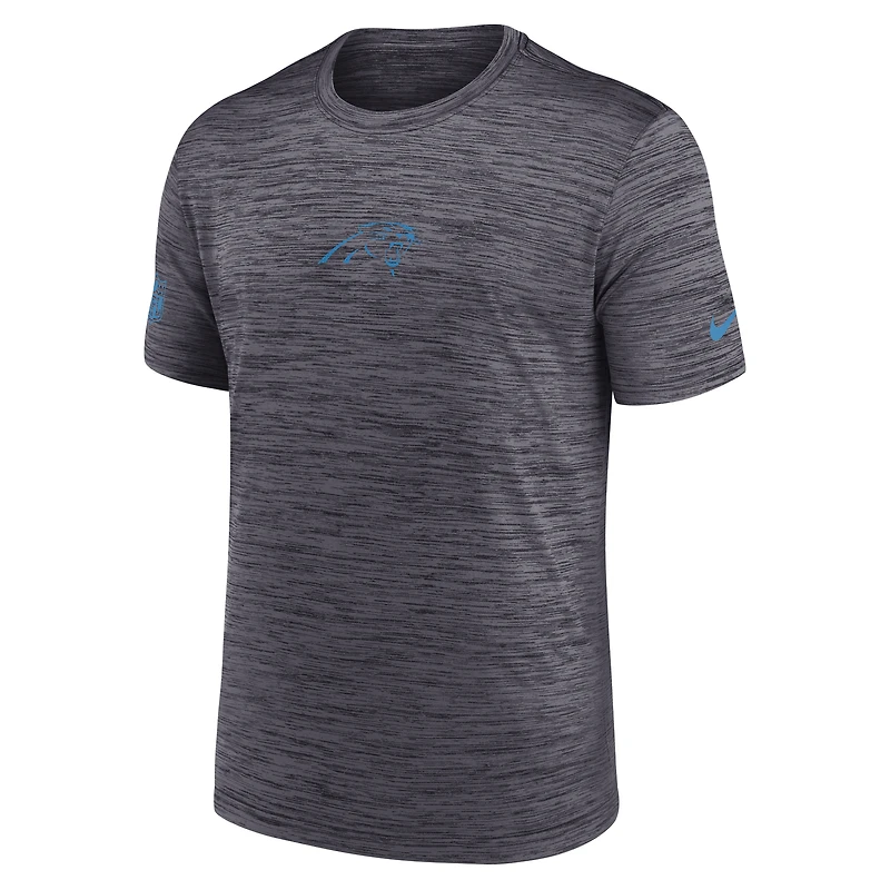 T-shirt Nike Performance Sideline Velocity pour homme, noir, Carolina Panthers