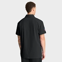 Men's Nike Black Carolina Panthers Sideline Woven Dri-FIT Polo