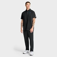 Polo tissé Nike noir Carolina Panthers Sideline Dri-FIT pour homme