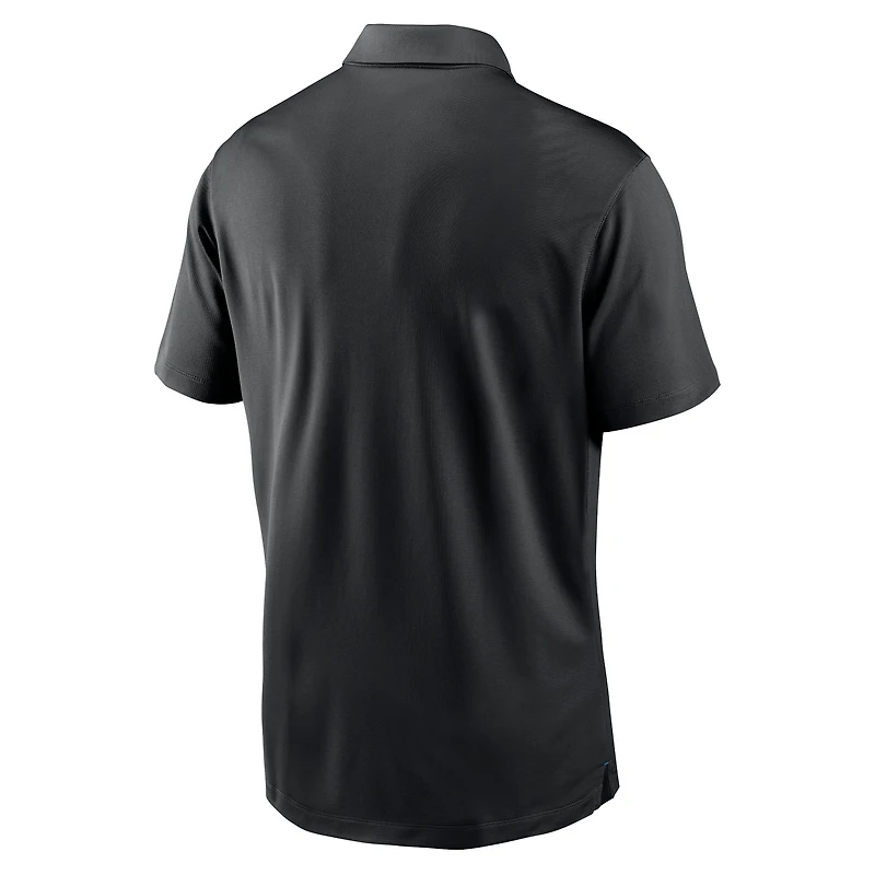 Polo Nike noir Carolina Panthers Vapor Performance pour homme