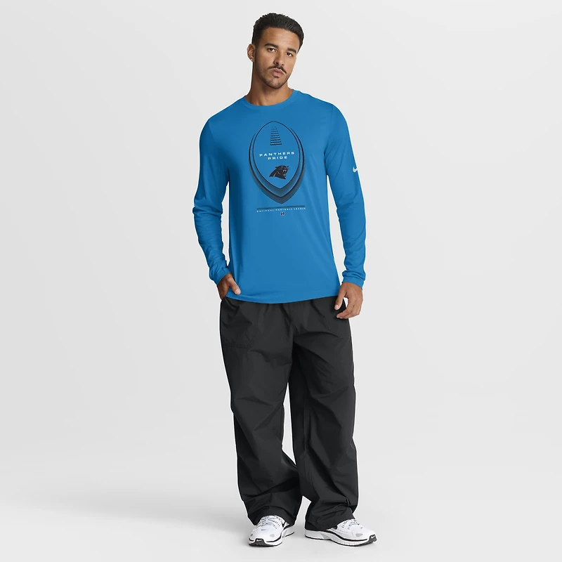 Men's Nike Blue Carolina Panthers Legend Icon Dri-FIT Long Sleeve T-Shirt