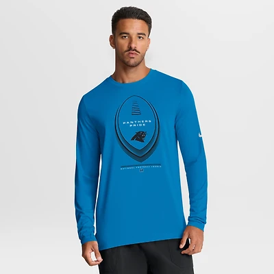 Men's Nike Blue Carolina Panthers Legend Icon Dri-FIT Long Sleeve T-Shirt