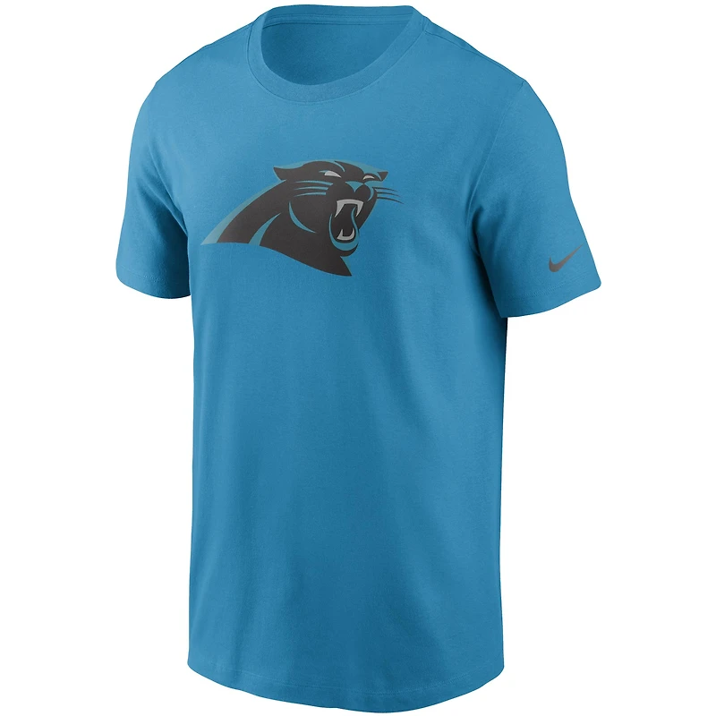 T-shirt Nike bleu avec logo principal des Panthers de la Caroline pour homme