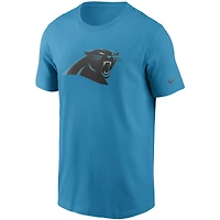 T-shirt Nike bleu avec logo principal des Panthers de la Caroline pour homme