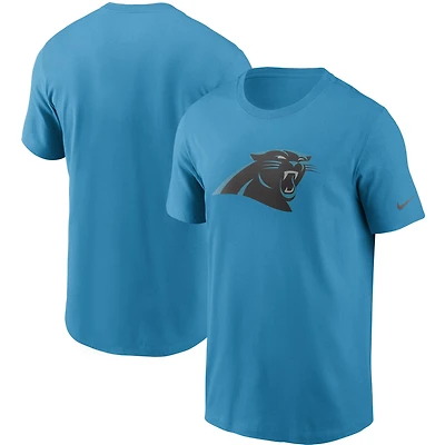T-shirt Nike bleu avec logo principal des Panthers de la Caroline pour homme
