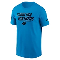 T-shirt Nike bleu Carolina Panthers Sideline Performance pour homme