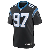 Maillot Nike Bobby Brown noir pour homme, équipe des Carolina Panthers