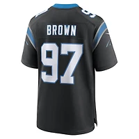 Maillot Nike Bobby Brown noir pour homme, équipe des Carolina Panthers