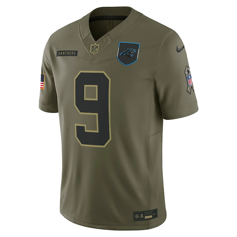 Maillot Nike Bryce Young Olive Carolina Panthers 2025 Salute to Service Limited pour homme