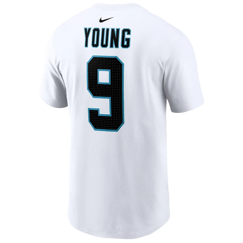 T-shirt Nike Bryce Young pour homme avec nom et numéro de joueur des Carolina Panthers blanc