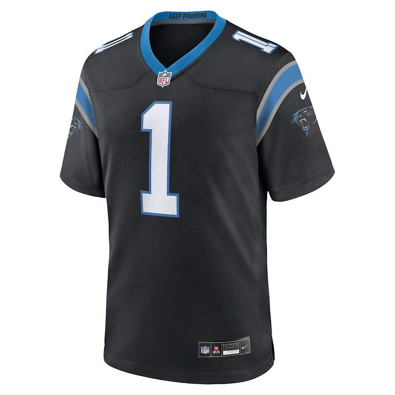 Men's Nike Cam Newton  Black Carolina Panthers Team Retired Game Jersey