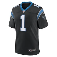 Men's Nike Cam Newton  Black Carolina Panthers Team Retired Game Jersey
