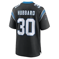 Maillot de match d'équipe Nike Chuba Hubbard Black Carolina Panthers pour homme