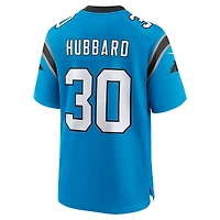Maillot Nike Chuba Hubbard bleu pour homme des Carolina Panthers