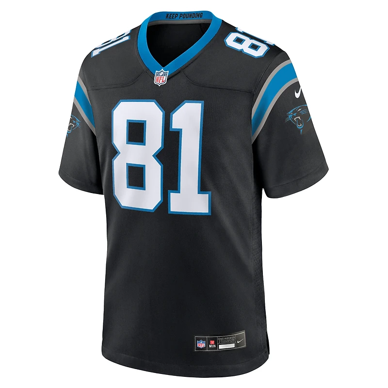 Maillot Nike Dalevon Campbell noir pour homme, équipe des Carolina Panthers