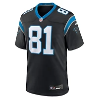 Maillot Nike Dalevon Campbell noir pour homme, équipe des Carolina Panthers