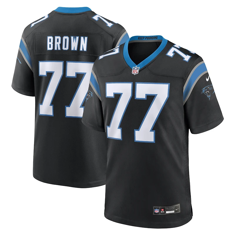 Maillot de match d'équipe Nike Deonte pour homme des Panthers la Caroline, marron et noir