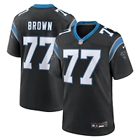 Maillot de match d'équipe Nike Deonte pour homme des Panthers la Caroline, marron et noir