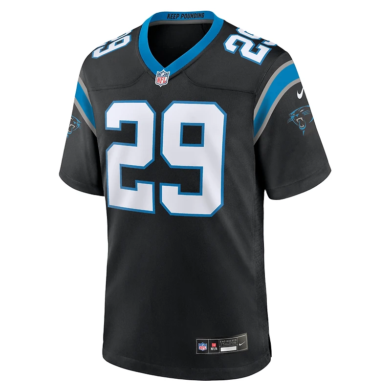 Men's Nike D'Shawn Jamison  Black Carolina Panthers Team Game Jersey