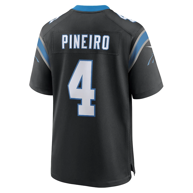 Maillot de match d'équipe des Panthers la Caroline noirs pour homme Eddy Pineiro Nike