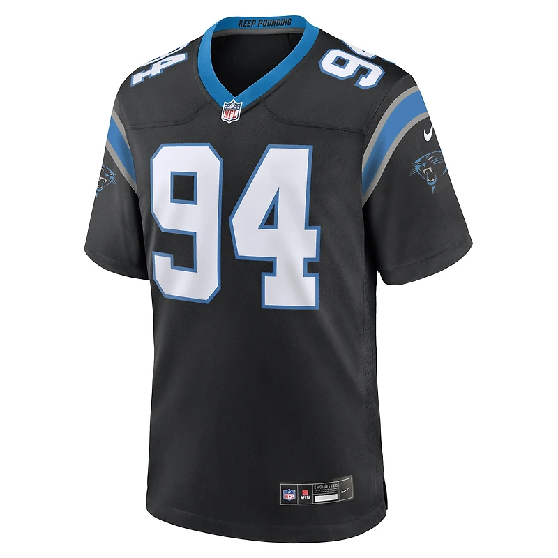 Maillot de match d'équipe Nike Henry Anderson Black Carolina Panthers pour homme