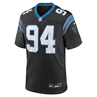 Maillot de match d'équipe Nike Henry Anderson Black Carolina Panthers pour homme